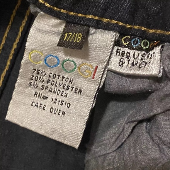 Coogi Denim Jeans Capris Cropped Colorful Embroidered Pockets‎ Wmns Size 17/18 - Picture 5 of 7